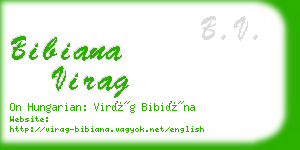 bibiana virag business card